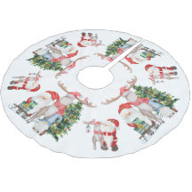 Niedlicher Weihnachtsbaum Rentier und Gnome