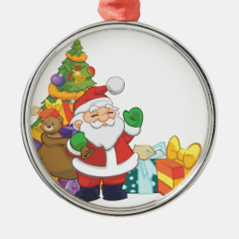 Niedlicher Weihnachtsbaum Silbernes Ornament