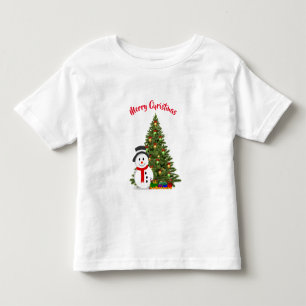 Niedlicher Weihnachtsbaum-T - Shirt für Kleinkinde