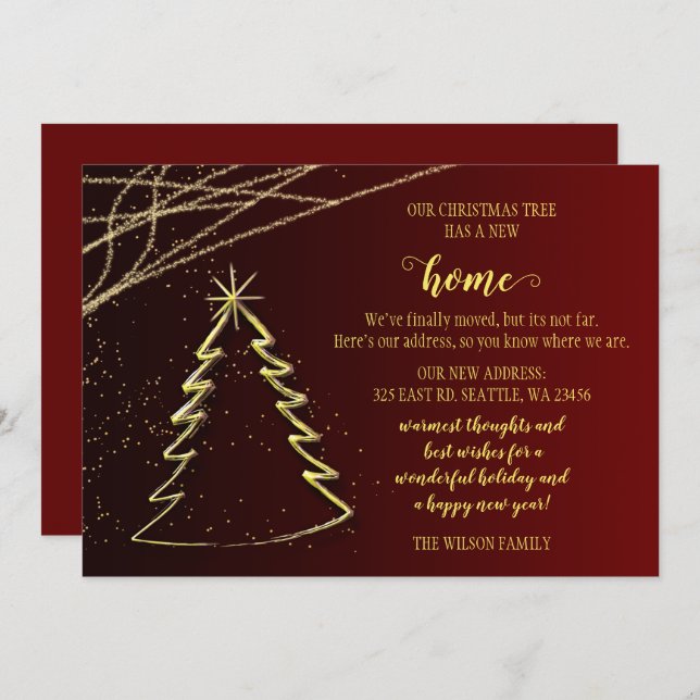 Niedlicher Weihnachtsbaum Wir haben Urlaub bewegt (Vorne/Hinten)