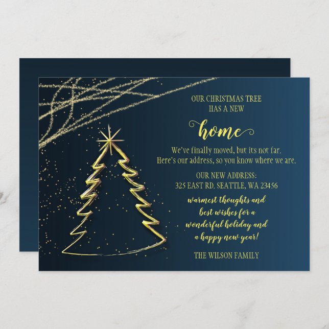 Niedlicher Weihnachtsbaum Wir haben Urlaub bewegt (Vorne/Hinten)