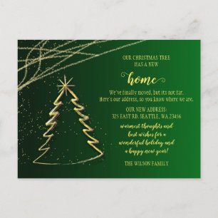 Niedlicher Weihnachtsbaum Wir haben Urlaub bewegt Postkarte