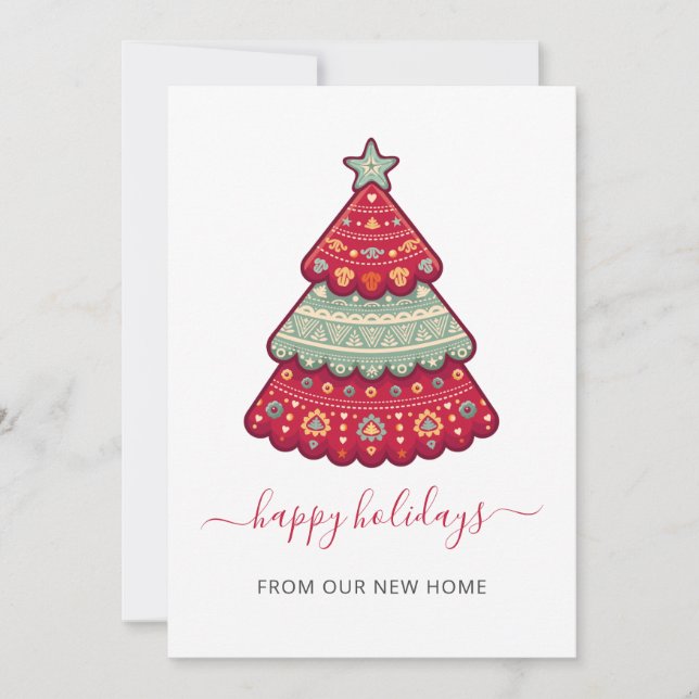 Niedlicher Weihnachtsbaum Wir haben Weihnachtskart (Vorderseite)