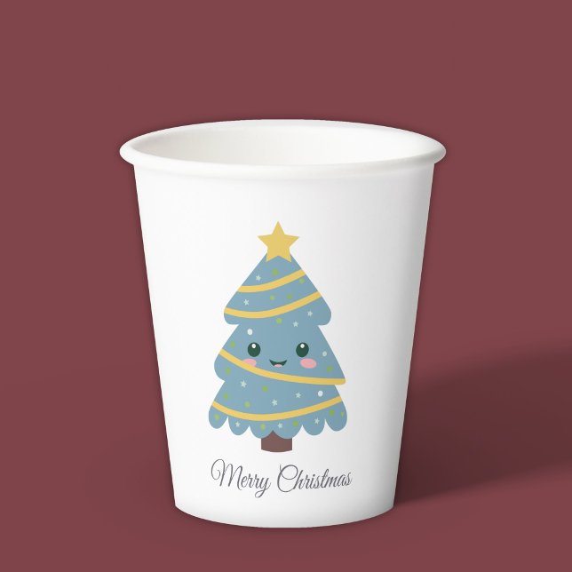 Niedlicher Weihnachtsbaumcup Pappbecher (Cute Christmas Tree Paper Cup)