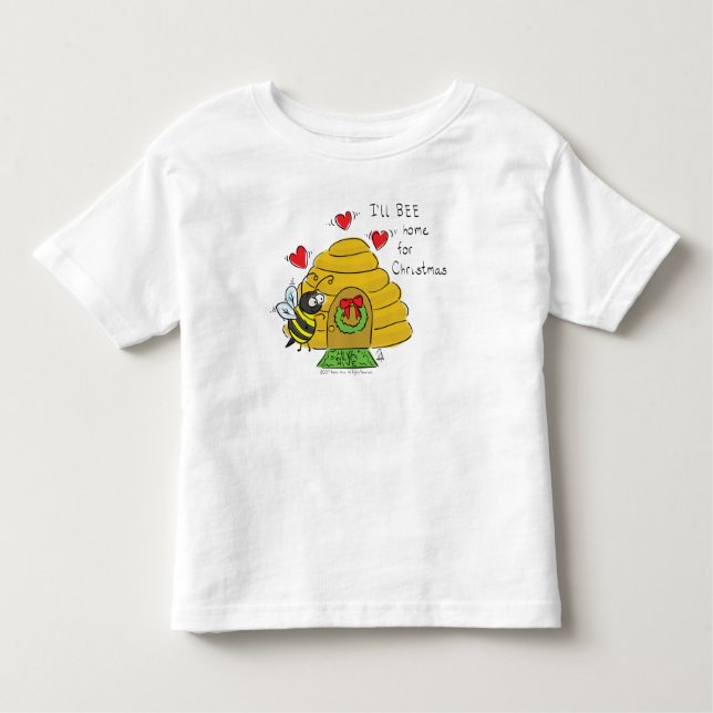 Niedlicher Weihnachtsbäume Funny Holiday Cartoon Kleinkind T-shirt (Vorderseite)