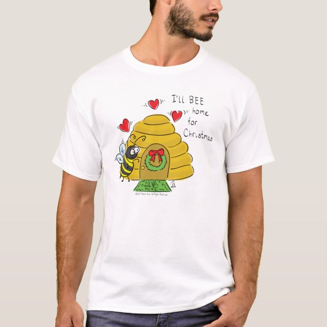 Niedlicher Weihnachtsbäume Funny Holiday Cartoon T-Shirt (Vorderseite)