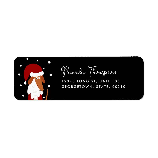 Niedlicher Weihnachtsbaumhund anpassbar (Vorne)