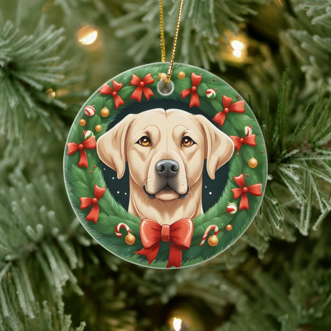 Niedlicher Weihnachtsbold Keramik Ornament (Baum)