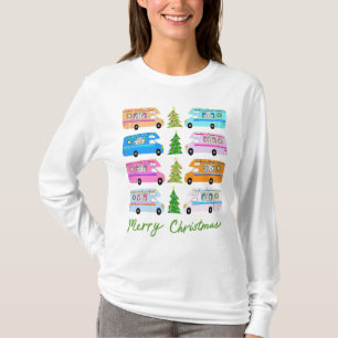 Niedlicher Weihnachtscamper Vintag Motorhome RV Xm T-Shirt