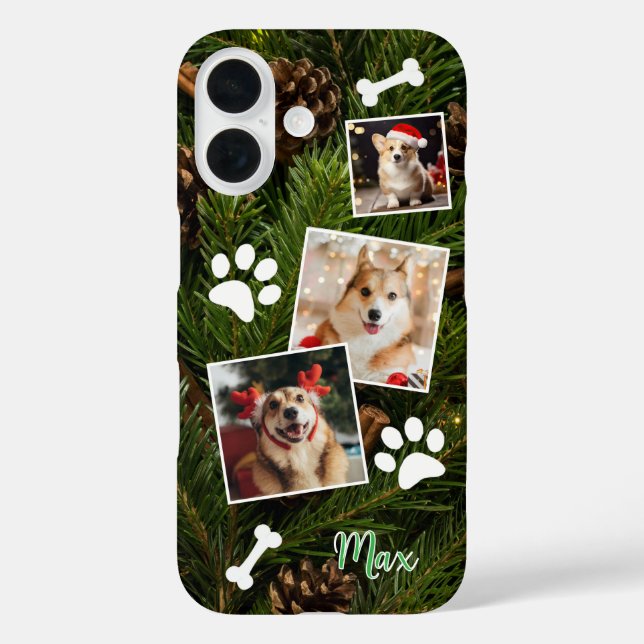 Niedlicher Weihnachtsdog-Handy-Case, einfach anpas Case-Mate iPhone Hülle (Rückseite)