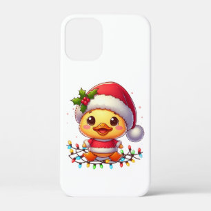 Niedlicher Weihnachtsduck-Cartoon Santa-68362 Case-Mate iPhone Hülle