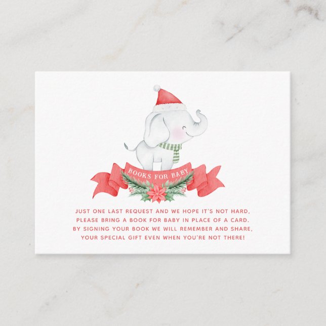 Niedlicher Weihnachtselementar | Bücher für Babydu Begleitkarte (Vorderseite)