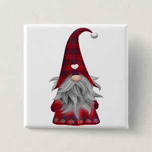 Niedlicher Weihnachtself Button
