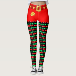 Niedlicher Weihnachtself Dotter Leggings