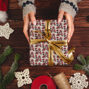 Niedlicher Weihnachtself-Festbrief A Geschenkpapier