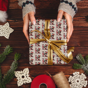 Niedlicher Weihnachtself-Festbrief K Geschenkpapier