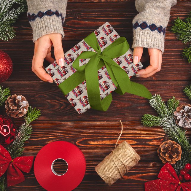 Niedlicher Weihnachtself-Festbrief L Geschenkpapier (Von Creator hochgeladen)