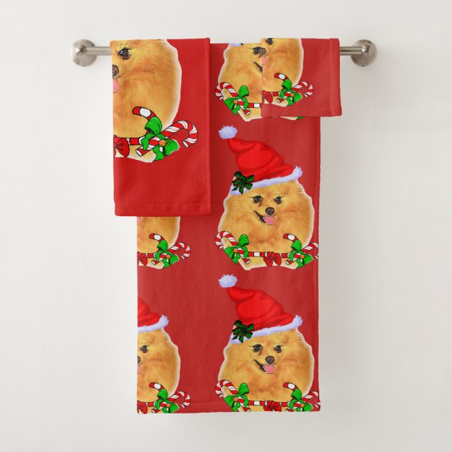 Niedlicher Weihnachtsfeiertag Badhandtuch Set (Insitu)