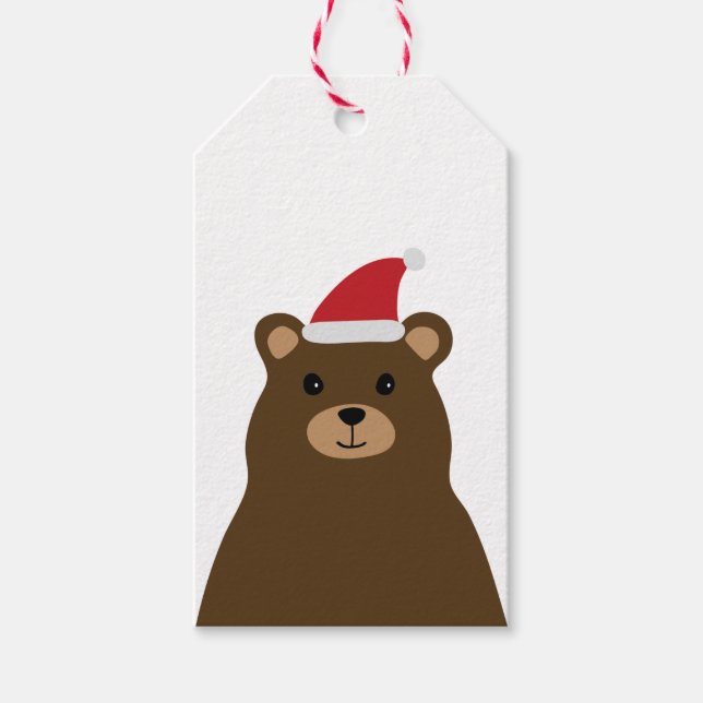 Niedlicher Weihnachtsfeiertag, Feiertag Geschenkanhänger (Vorderseite)