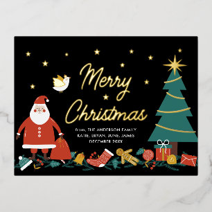 Niedlicher Weihnachtsfeiertag Postkarte