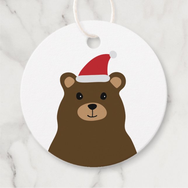 Niedlicher Weihnachtsfest, Feiertag Geschenkanhänger (Vorderseite)