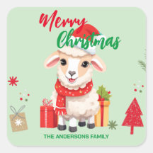 Niedlicher Weihnachtsfest Ram Santa Scarf Urlaub