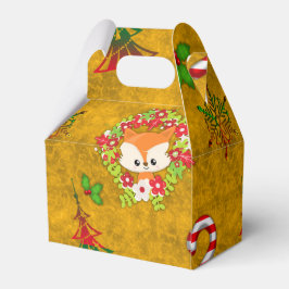 Niedlicher Weihnachtsfox Geschenkschachtel