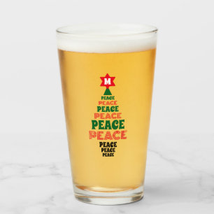 Niedlicher Weihnachtsfriedenssaal Grüne Baum Custo Glas