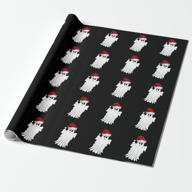 Niedlicher Weihnachtsgast Geschenkpapier (Ungerollt)