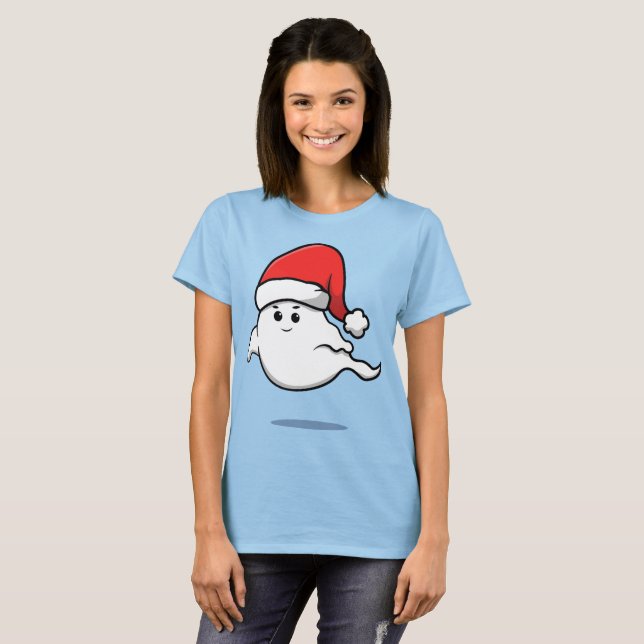 Niedlicher Weihnachtsgast T-Shirt (Vorne ganz)