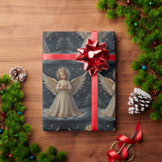 Niedlicher Weihnachtsgel Geschenkpapier