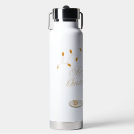 Niedlicher Weihnachtsgenom essen Weihnachtskoch Trinkflasche