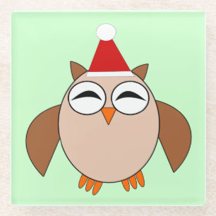 Niedlicher Weihnachtsglas-Untersetzer Glasuntersetzer