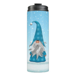 Niedlicher Weihnachtsgnome Thermosbecher