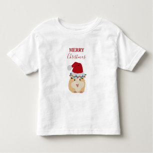 Niedlicher WeihnachtsHamster Funny Animal Weihnach Kleinkind T-shirt