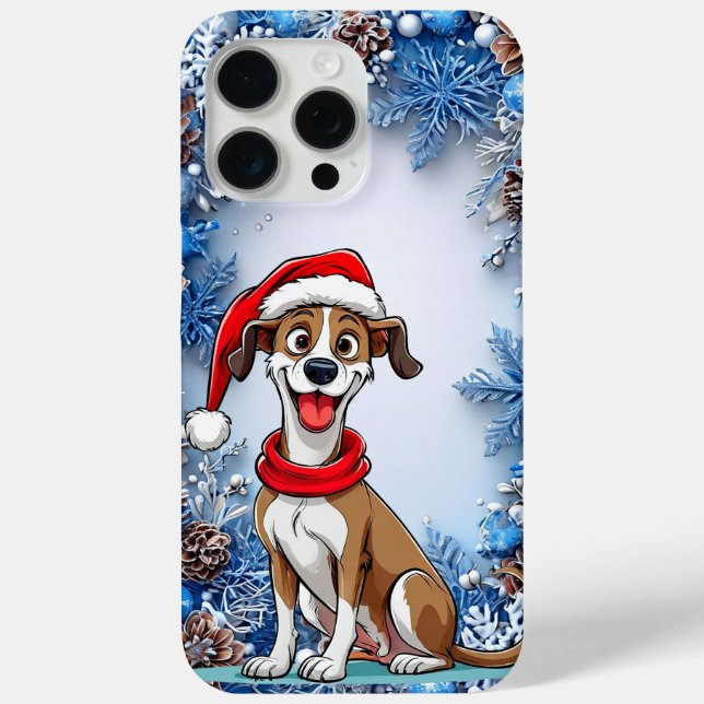 Niedlicher Weihnachtshund Case-Mate iPhone Hülle (Rückseite)