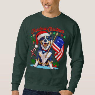 Niedlicher Weihnachtshund Sweatshirt