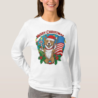 Niedlicher Weihnachtshund T-Shirt