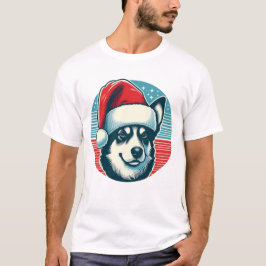 Niedlicher Weihnachtshund T-Shirt