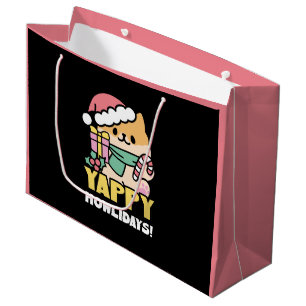 Niedlicher Weihnachtshund - Yappy Howlidays Große Geschenktüte