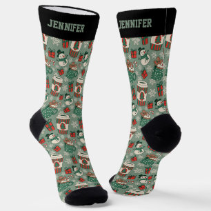 Niedlicher Weihnachtskaffee Weihnachten Weihnachte Socken