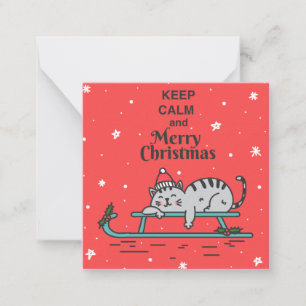 Niedlicher Weihnachtskalender Mitteilungskarte