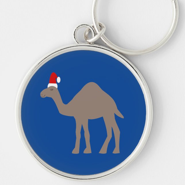 Niedlicher Weihnachtskamel Schlüsselanhänger (Vorne)