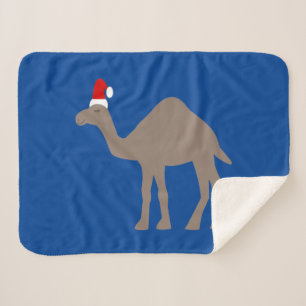 Niedlicher Weihnachtskamel Sherpadecke
