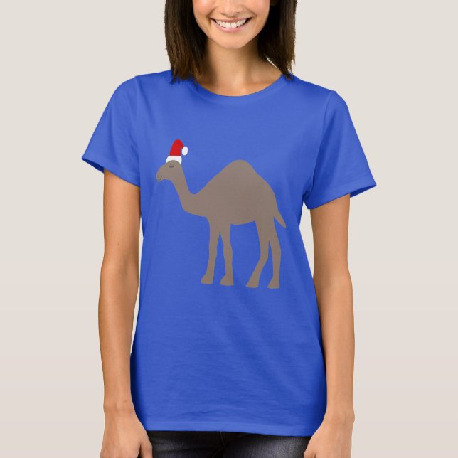 Niedlicher Weihnachtskamel T-Shirt (Vorderseite)