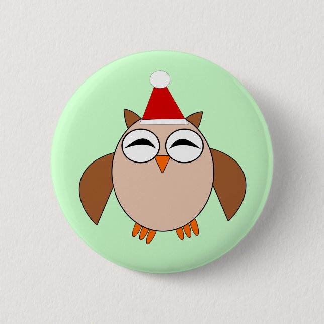 Niedlicher Weihnachtsknopf Button (Vorderseite)