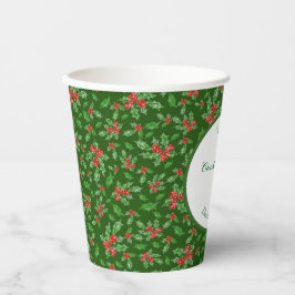 Niedlicher Weihnachtskochtausch Party Individuelle Pappbecher