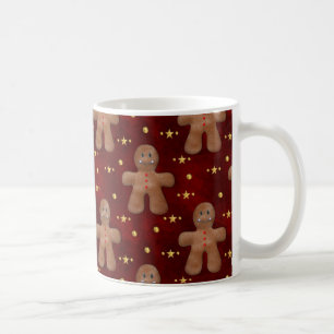 Niedlicher Weihnachtslebkuchen-Mann Kaffeetasse