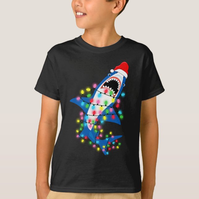 Niedlicher WeihnachtsLICHT-Junge T-Shirt (Vorderseite)