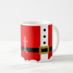 Niedlicher Weihnachtsmann Anzug Personalisierte We Kaffeetasse